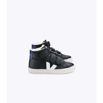 Veja ESPLAR MID FURED LEATHER Hoog Kinderen Zwart | BE 692VRW